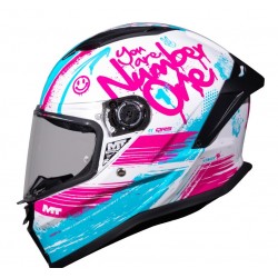 MT Κράνος Stinger 2 Junior Rocket A8 άσπρο/ροζ gloss