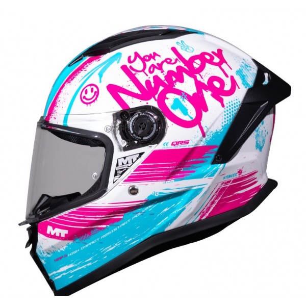 MT Κράνος Stinger 2 Junior Rocket A8 άσπρο/ροζ gloss ΚΡΑΝΗ