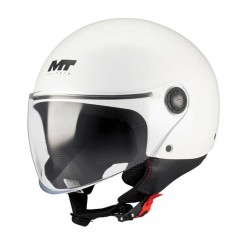 MT Κράνος Street S Pure A0 άσπρο gloss