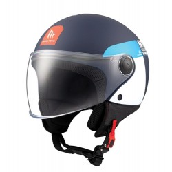 MT Κράνος Street S Inboard μαύρο/μπλε/άσπρο matt C7