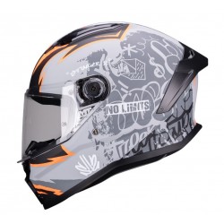 MT Κράνος Stinger 2 Tagger C1 μαύρο/γκρι ματ