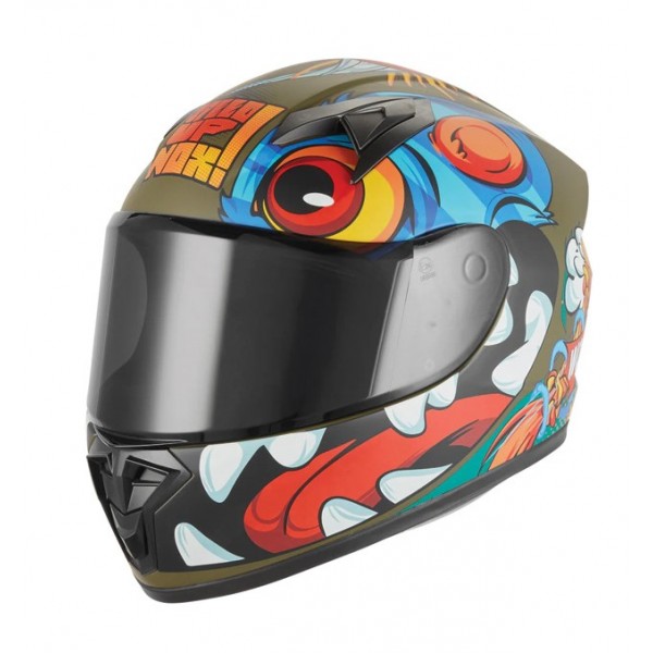 Nox Κράνος N731 Scrappy Junior χακί ματ ΚΡΑΝΗ