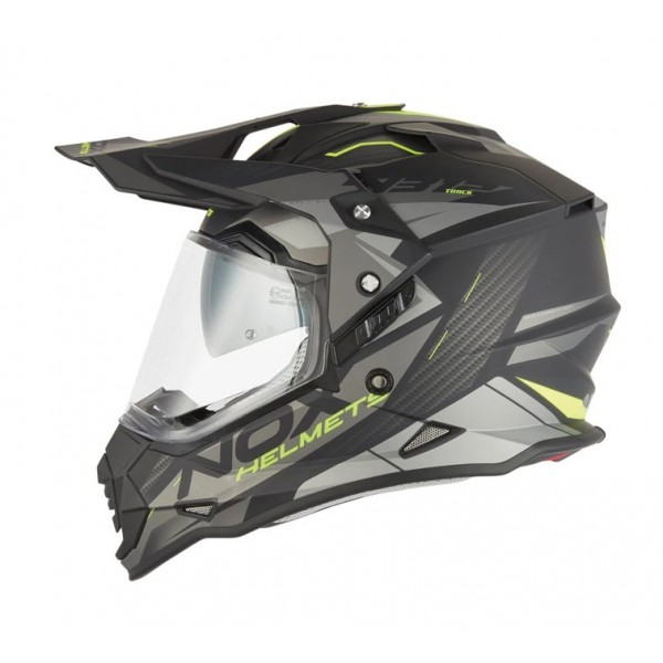 Nox Κράνος N312 Track κίτρινο/μαύρο ματ Moto Cross