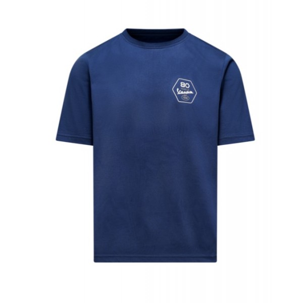 VESPA ΜΠΛΟΥΖΑ T-SHIRT 80TH ΜΠΛΕ Μπλούζες / Γιλέκα / Ζακέτες