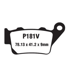 Premier Τακάκια πίσω XT660Z/R/X,Pegaso,Shiver (Ημι-Μεταλλικά)